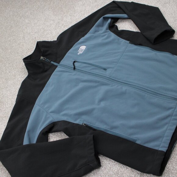 The North Face Jacket Mens Large Blue/Black Apex Bionic 3 Soft Shell Coat - Picture 6 of 14